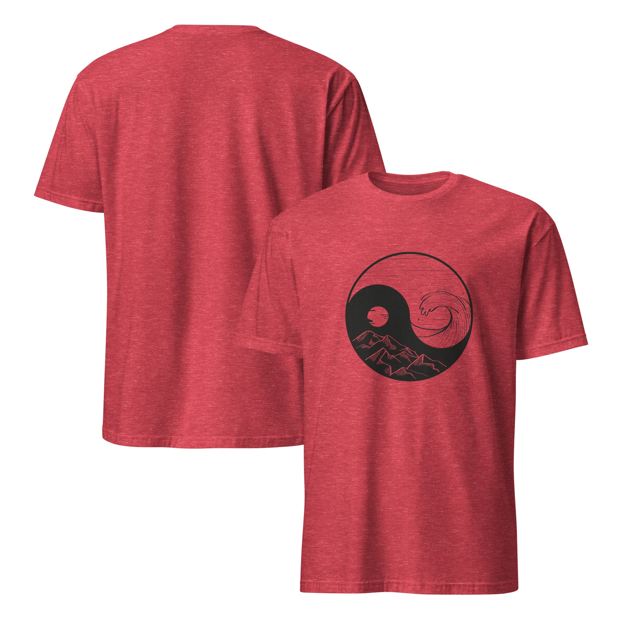 Surf and Mountains Ying Yang T-Shirt