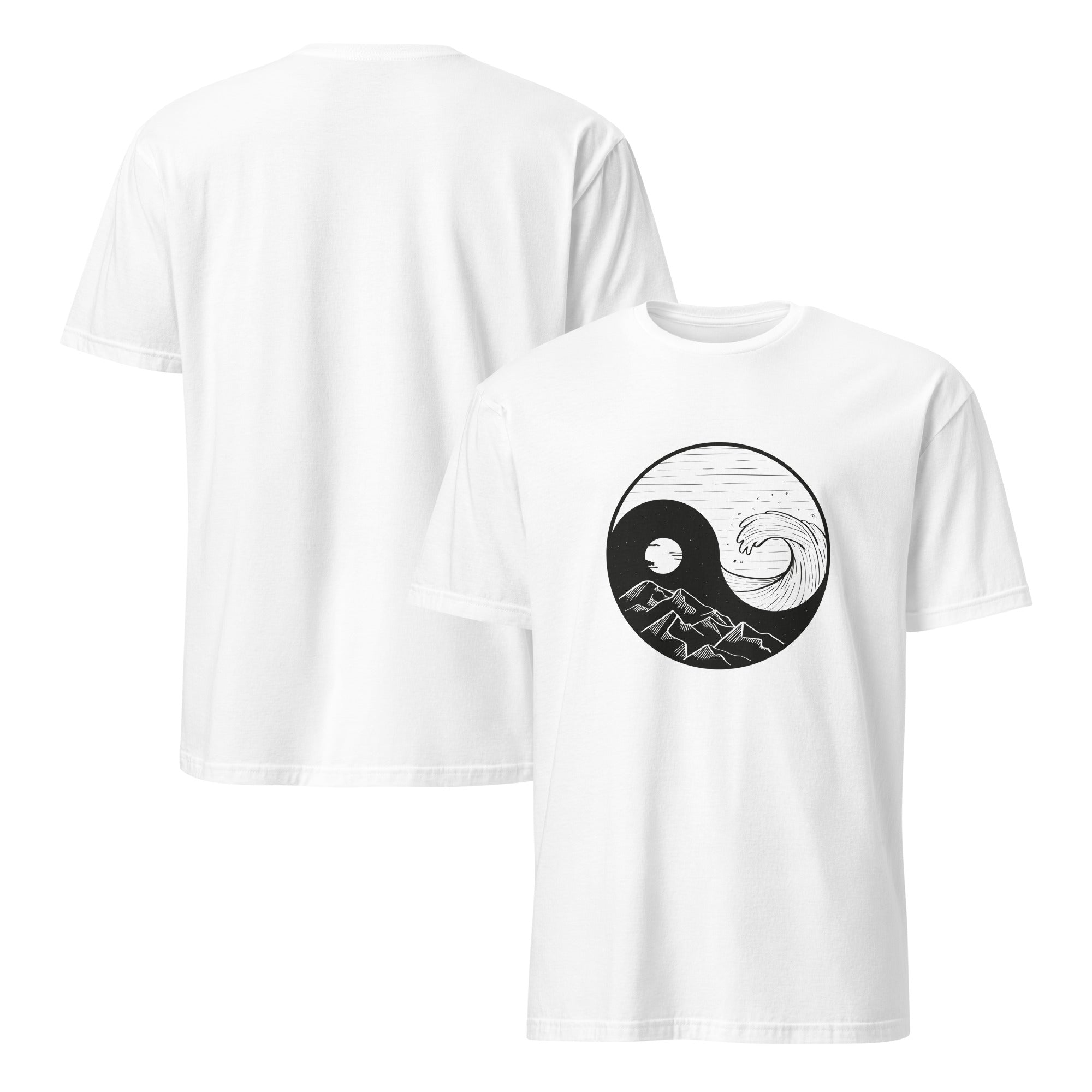 Surf and Mountains Ying Yang T-Shirt
